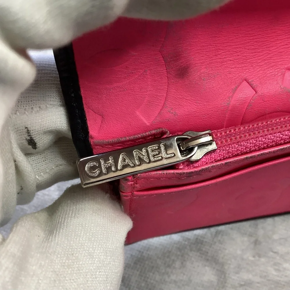 CHANEL Black Ligne Cambon Wallet